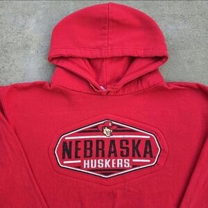 Nebraska Huskers Mens Size L Graphic Print University Hoodie